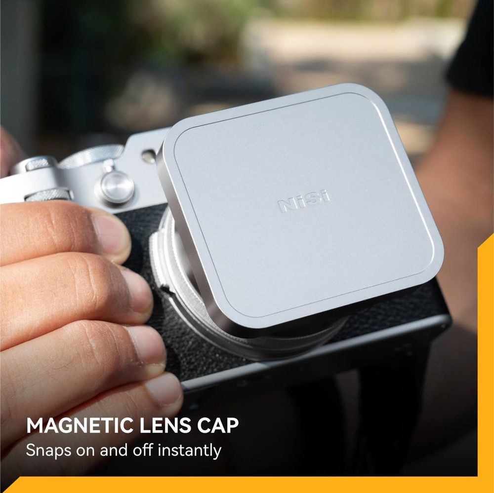 NiSi JetMag Pro Lens Hood, Uv Filter & Cap for Fuji X100 Series Silver