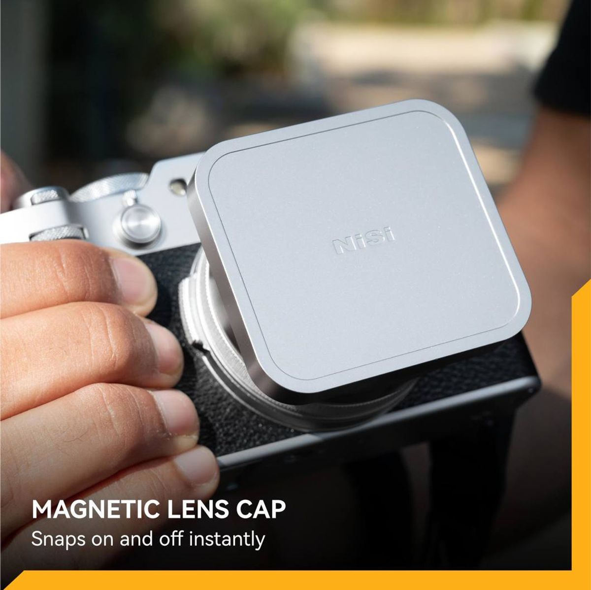 NiSi JetMag Pro Lens Hood, Uv Filter & Cap for Fuji X100 Series Silver