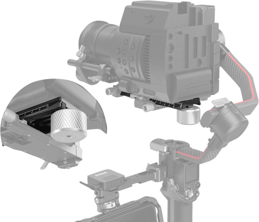 SmallRig 3031 forlenget QR-plate for DJI Ronin