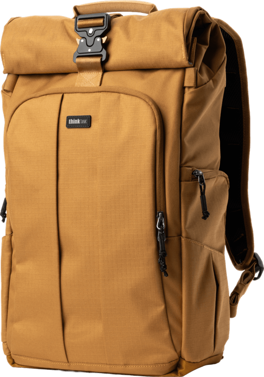 Think Tank FocusPoint 30L I Hybrid RollTop Backpack I Golden Hour