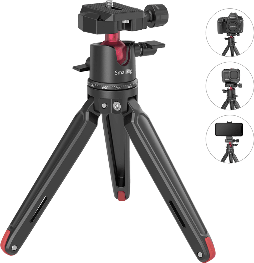 SmallRig 2664 Tabletop Minitripod with Panoramic Ballhead