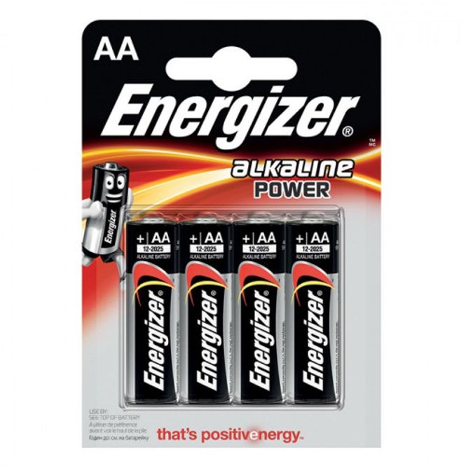 Hovedbilde Energizer Alkaline Power 4 Stk Black AA/LR6/E91