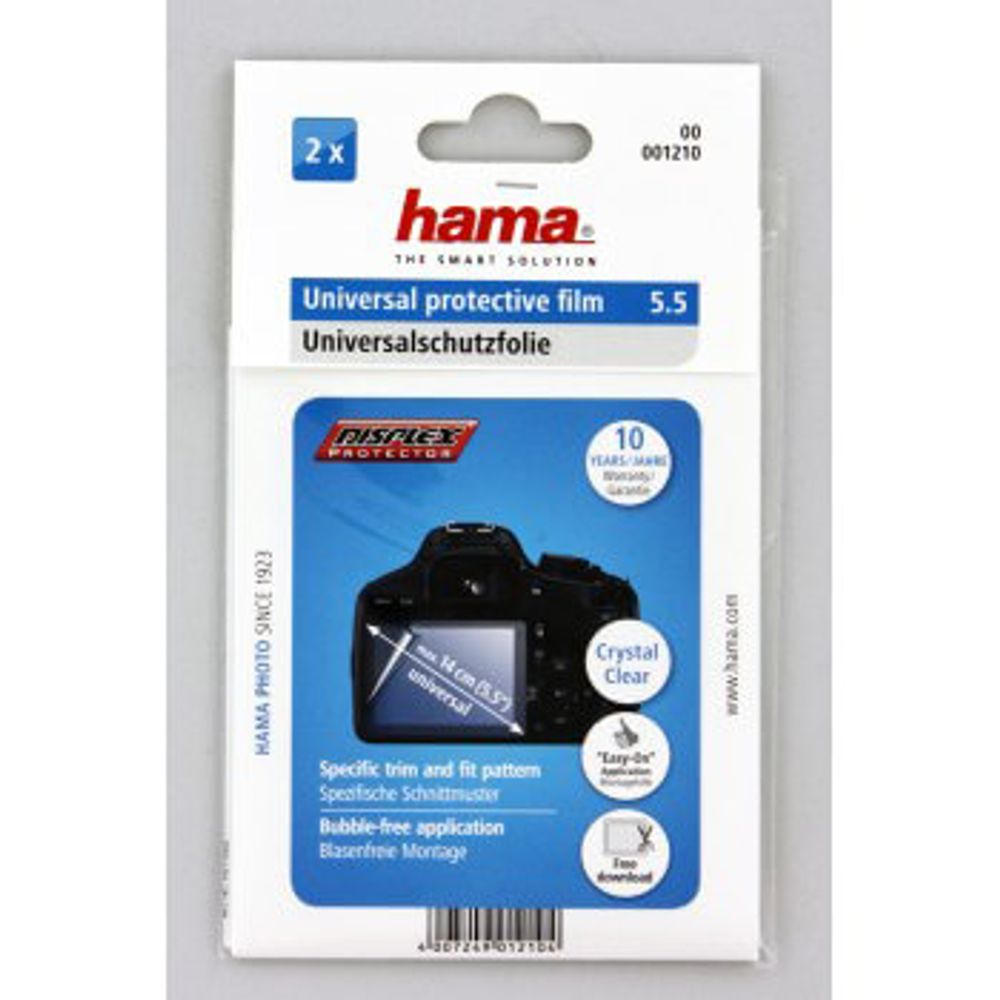 Hama Displayfolie Universal Premium Opp til 5,5tommer 2-pack