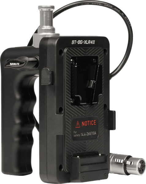Hovedbilde Nanlite V-Mount Battery Grip with 4-Pin XLR ...