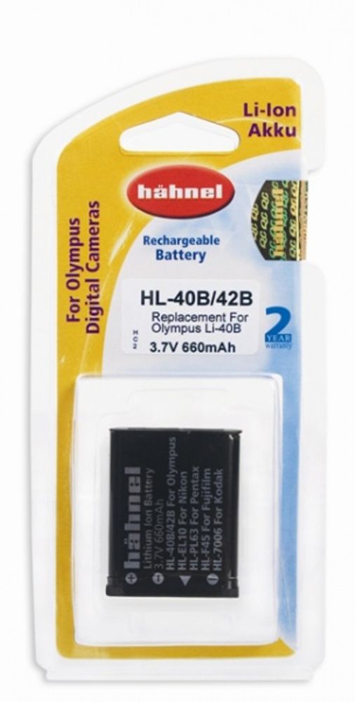 Hähnel Batteri Olympus HL-40B/42B