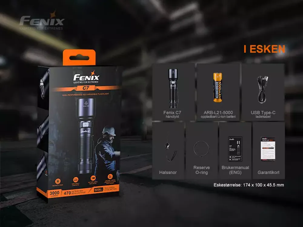 Fenix C7 High-Performance LED Lykt
