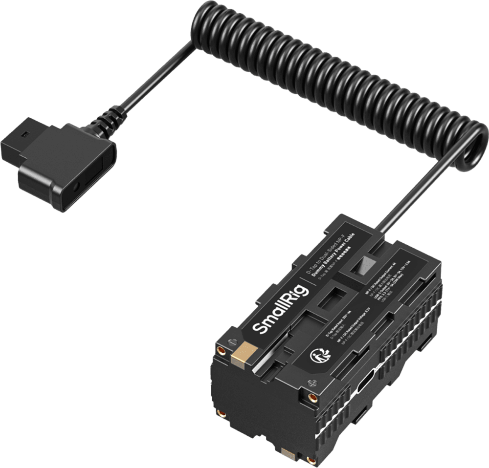 SmallRig 4884 D-Tap to Dual-Sided NP-F Dummy Battery Power Cable
