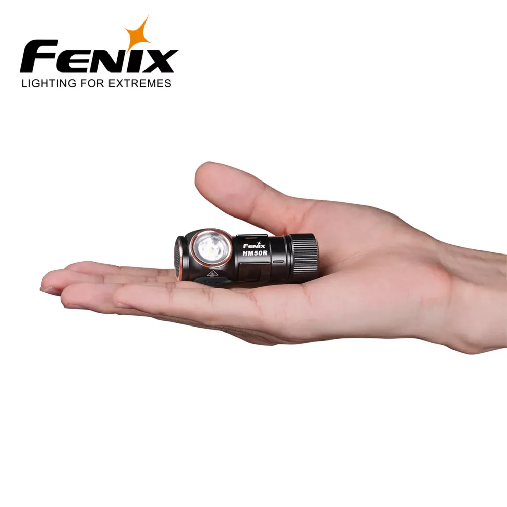 Fenix HM50R V2.0 Hodelykt Kompakt kombilykt med stor sidebryter, lett å bruke med votter eller hansker.