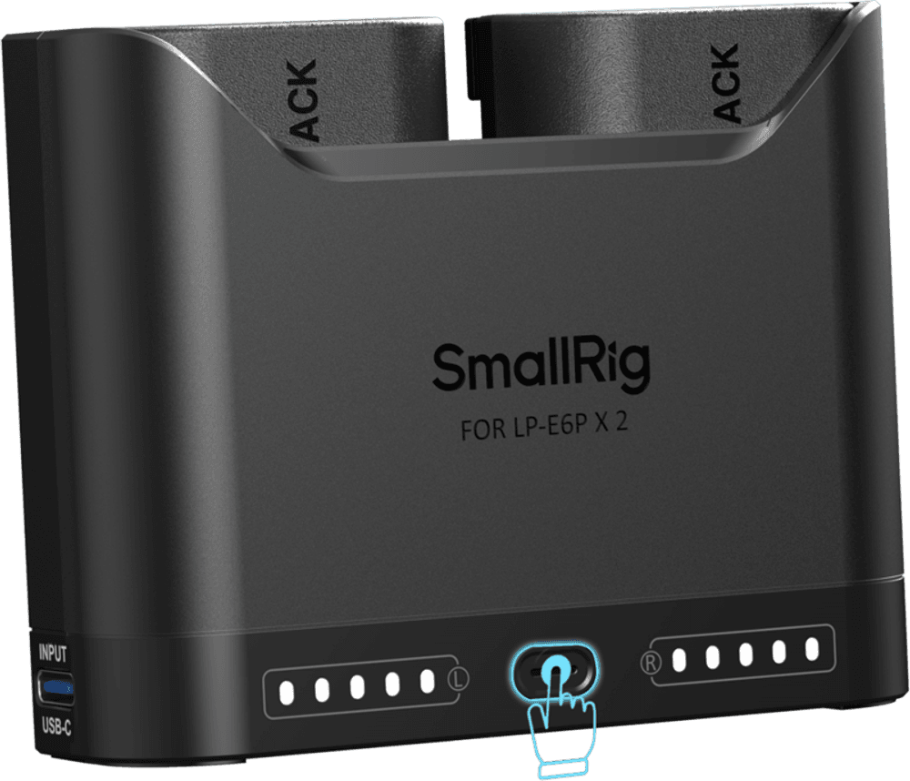 SmallRig 5485 Turbo Charging Kit for LP-E6P Camera Batteries