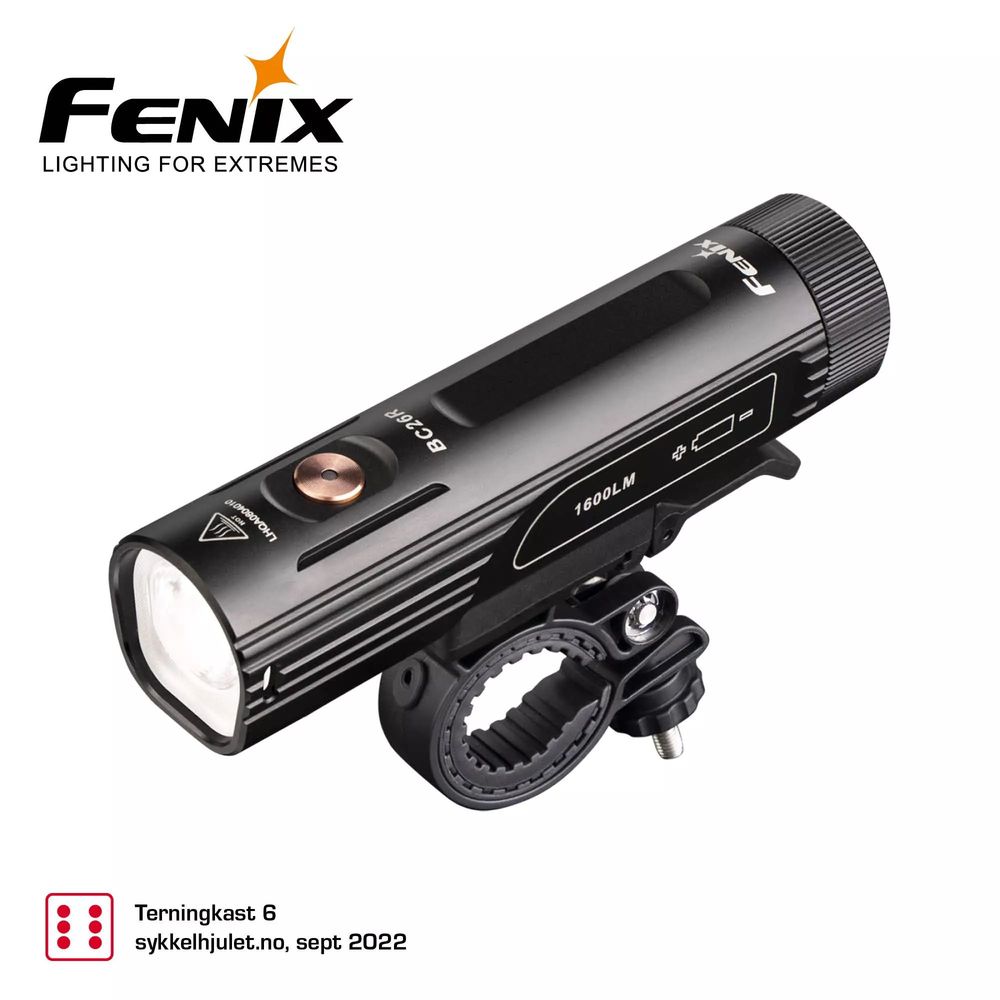 Fenix Sykkellykt BC26R 1600LM