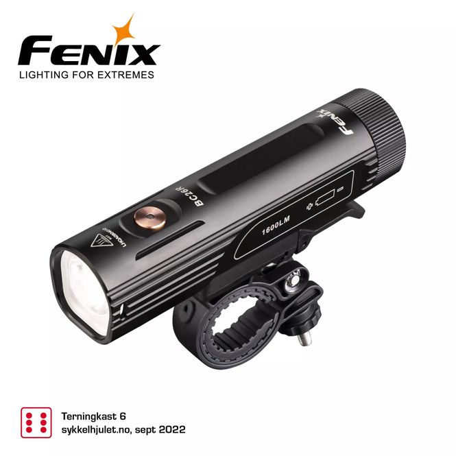 Hovedbilde Fenix Sykkellykt BC26R 1600LM
