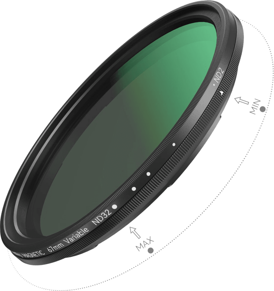 SmallRig 4581 festbart VND-filter ND2-ND32 (1-5 stopp) 67mm