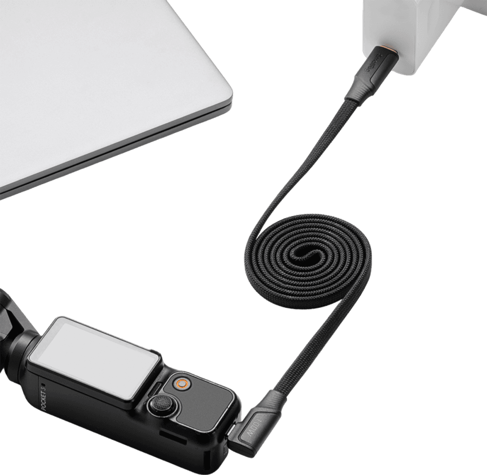 SmallRig 5612 USB-C Self-Coiling Charging Cable (100cm, 100W)