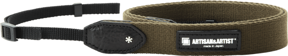 ARTISAN & ARTIST  | ACAM-110A | Slim Cloth Strap, 25mm (w/Tape-type) Khaki