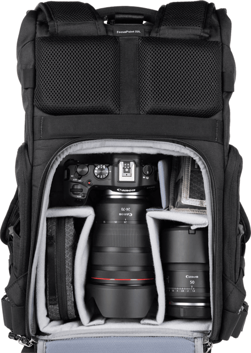 Think Tank FocusPoint 22L I Hybrid RollTop Backpack I Golden Hour