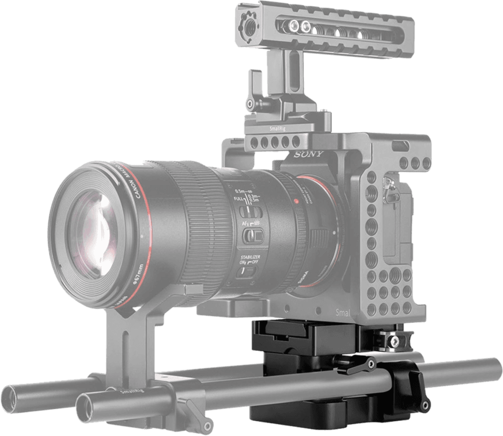 SmallRig 2092 Univ. 15mm Rail Support Baseplate