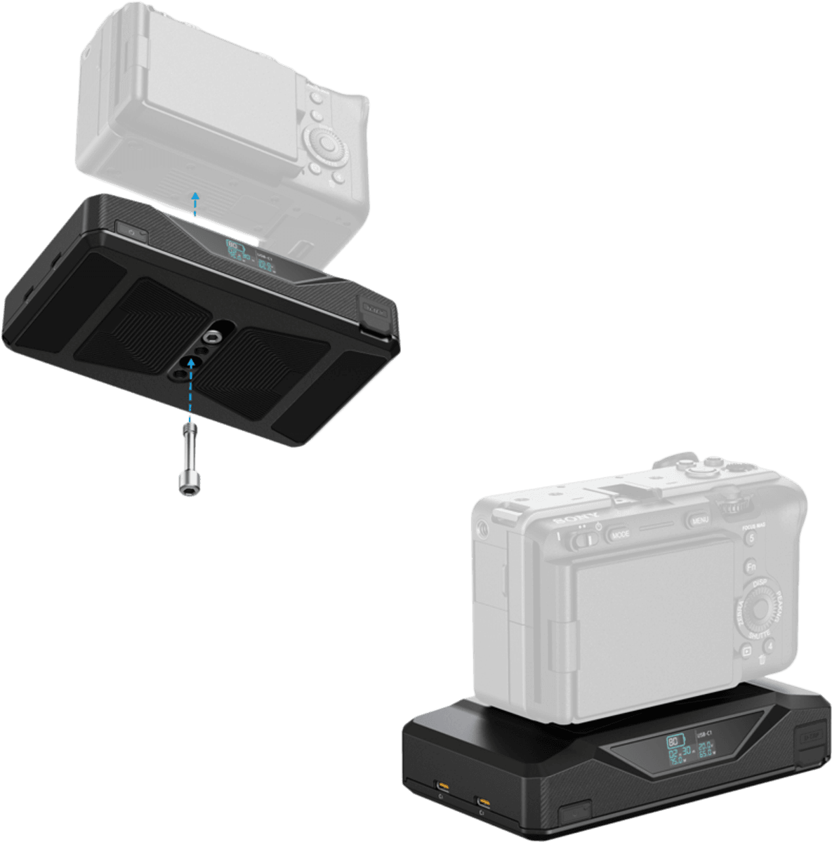 SmallRig 5248 CB75 Camera Base Battery Kit