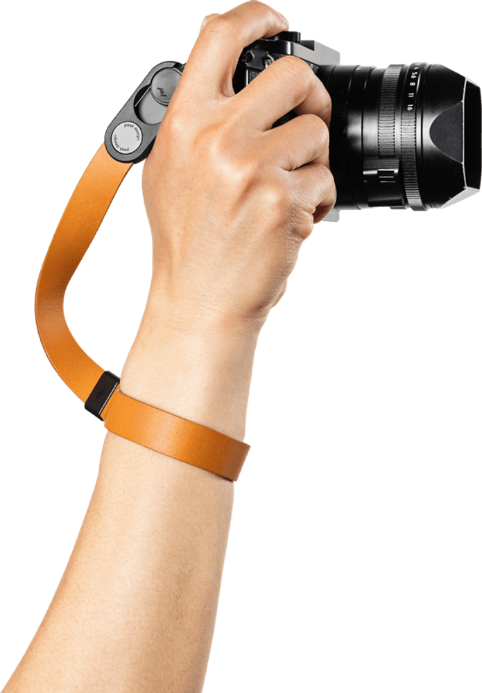 Peak Design Cuff Leather Camera Strap Wrist Amber