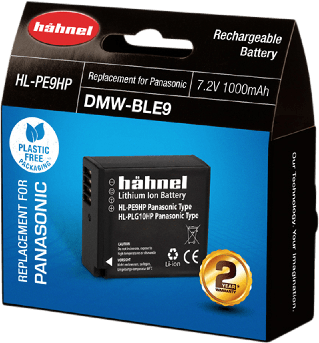 Hähnel Batteri Panasonic HL-PE9HP / DMW-BLE9