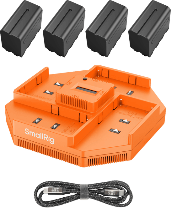 Hovedbilde SmallRig  4834 NP-F970 4-Channel Camera Battery ...