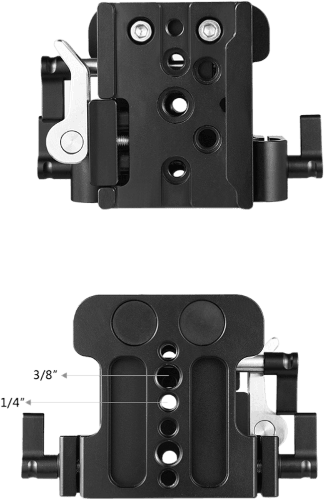 SmallRig 2092 Univ. 15mm Rail Support Baseplate