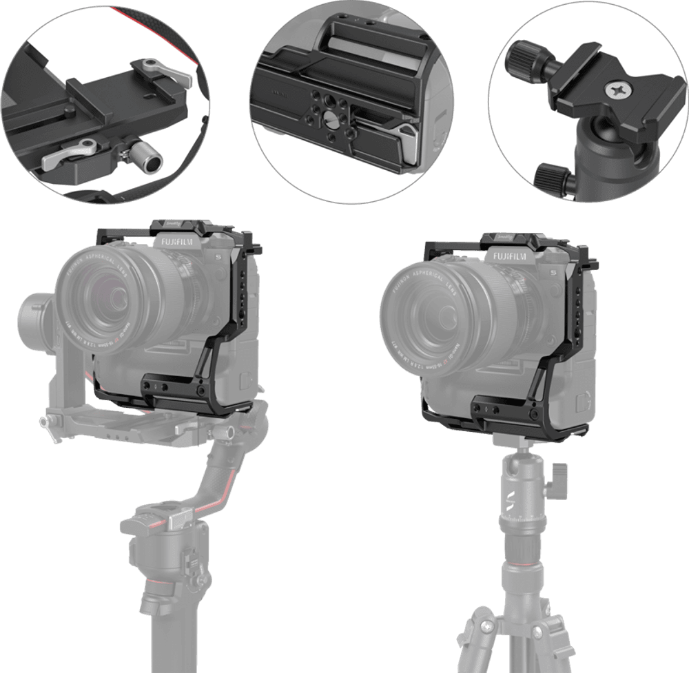 SmallRig 3933 Multifunctional Cage for Fujifilm X-H2S/ X-H2 med 