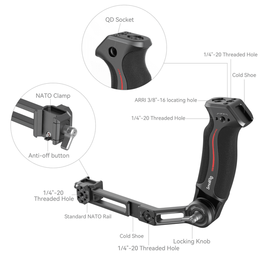 SmallRig 3028 Discover håndtak for DJI Ronin