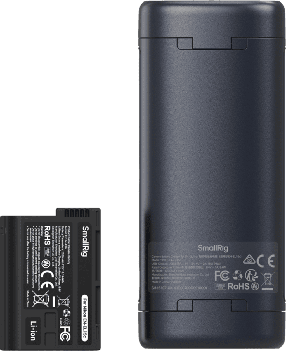SmallRig 5697 Portable Charger Case Kit for EN-EL15c Camera Batteries