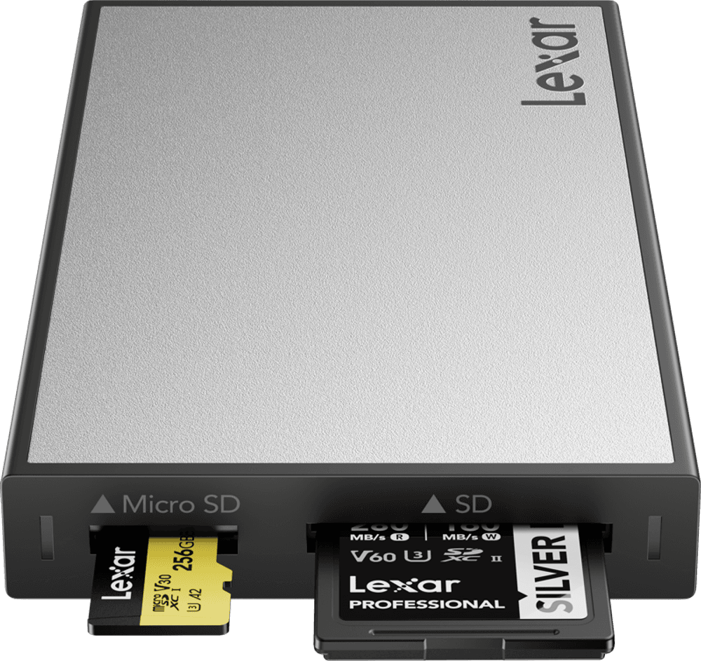 Lexar Professional Workflow USB 3.2 Gen2 leser, UHS-I/UHS-II, support SD/MicroSD