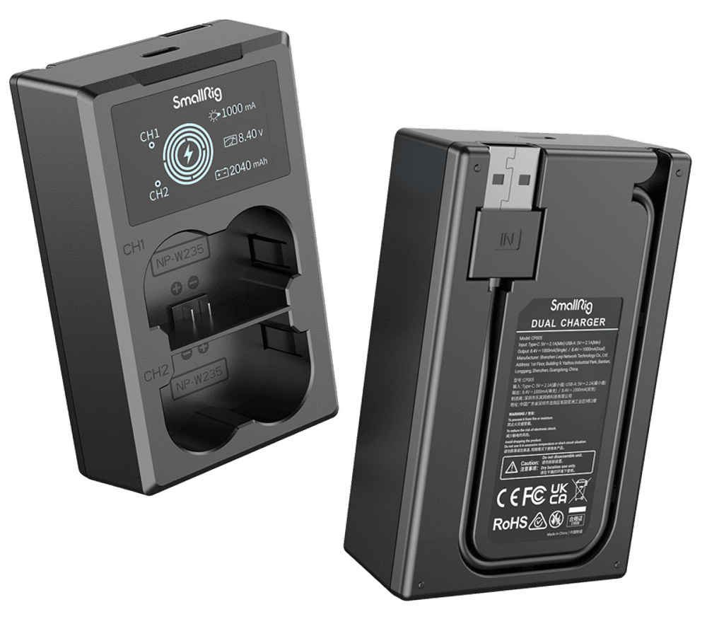 SmallRig 3822 NP-W235 Battery & Charger Kit