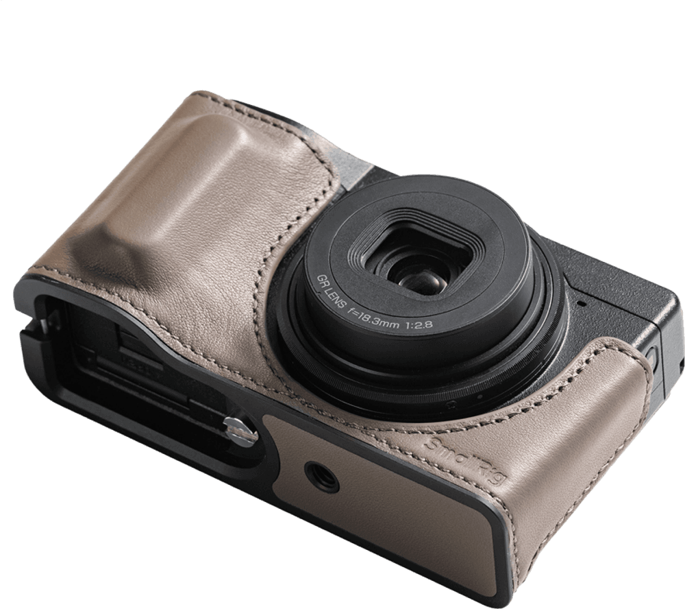 SmallRig 5677 Leather Case Kit for RICOH GR IV / GR III / GR IIIx / GR III HDF / GR IIIx HDF (Grey)