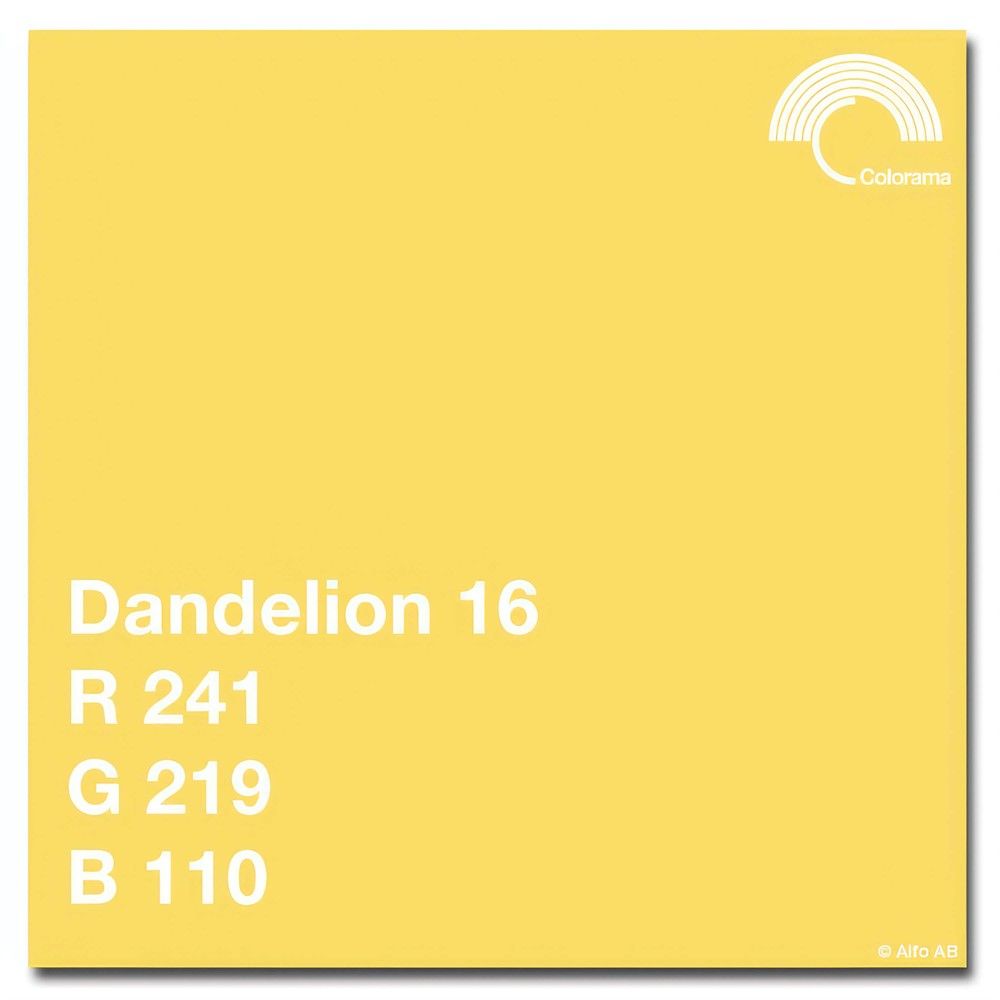 Colorama Bakgrunnspapir 2,72m x 11m Dandelion
