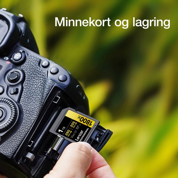 Minnekort og lagring- klikk her