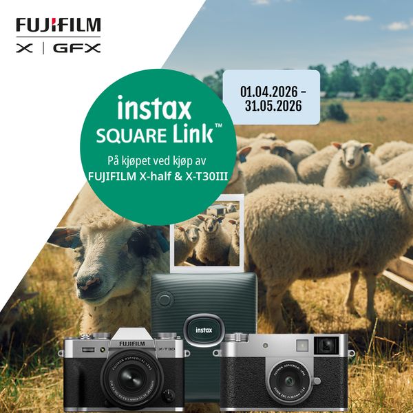 Fujifilm X-E5 kampanje spar 2000kr på objektiv