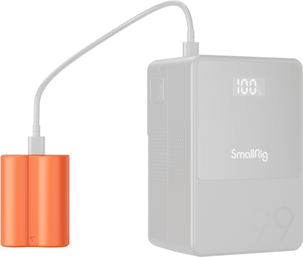 SmallRig 4970 NP-W235 USB-C Rechargeable Camera Battery Orange